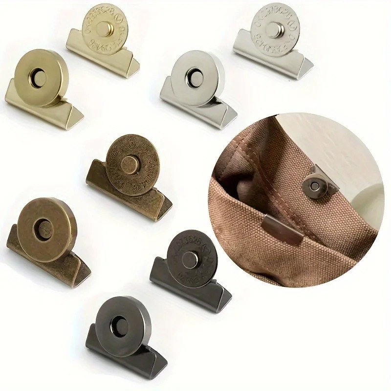8PCS Magnetic Bag Snap Buckle Hidden Seam Free Button Accessories Set