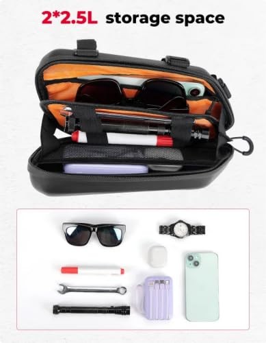 KEMIMOTO Motorcycle Side Bag, EVA Hard Shell Tool Bags Compatible with Rebel 300