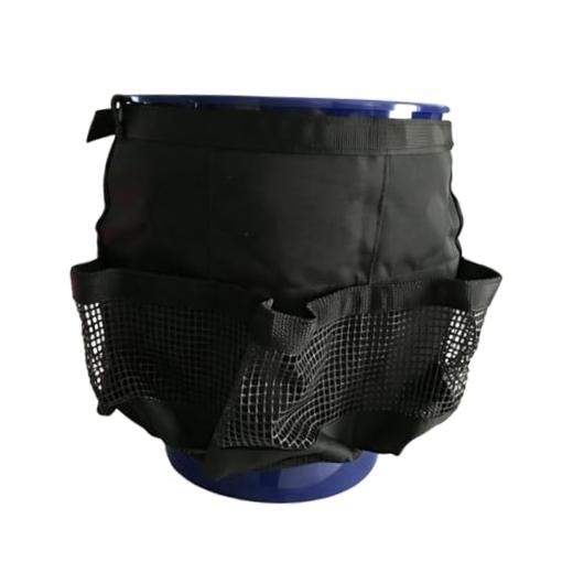 Craedli 5 Gallon Bucket Tool Organizer Bag Car Wash Caddy with Mesh Black