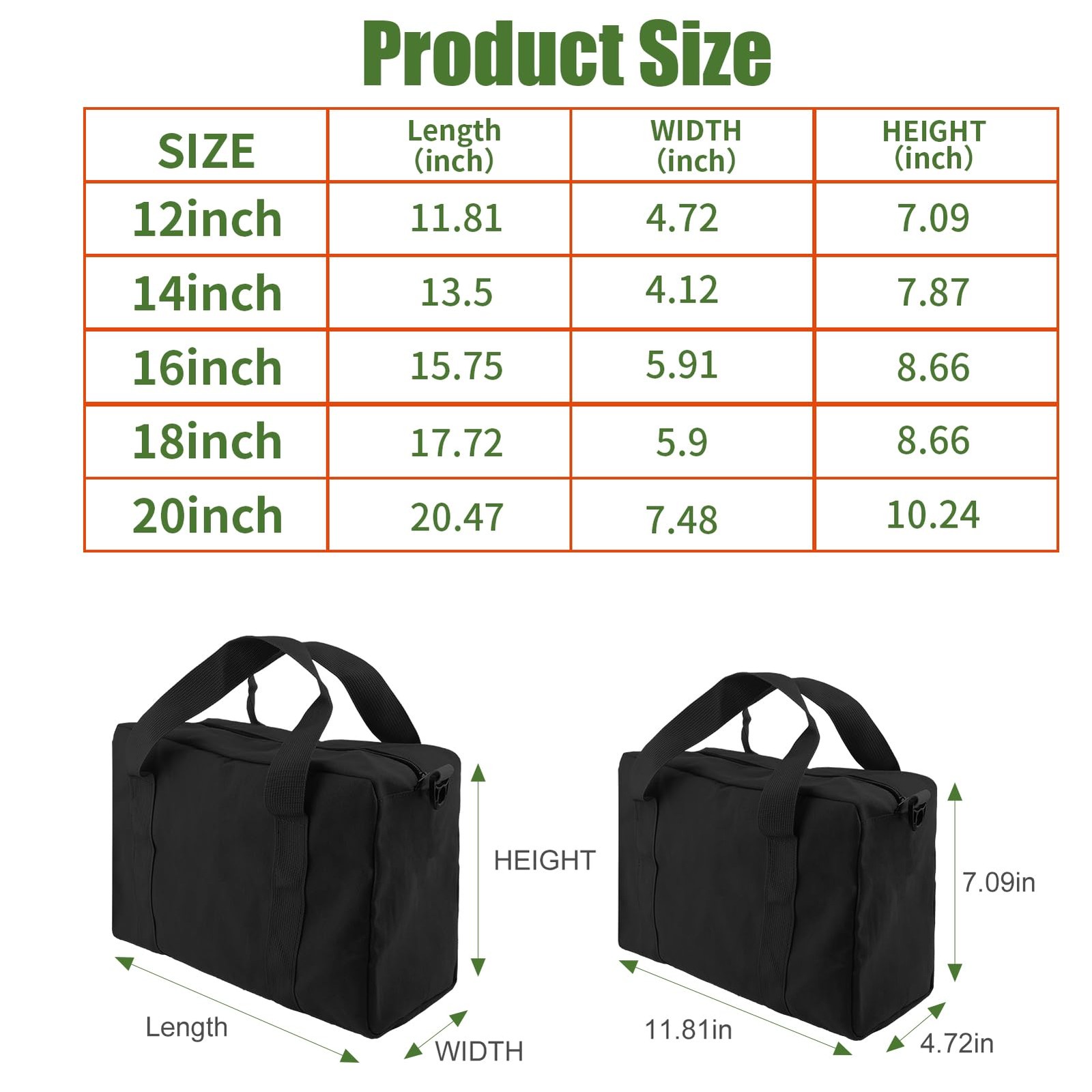Small Tool Bag,Close Top Wide Mouth Tool Organizer Bag,Large Capacity Tool Ba…
