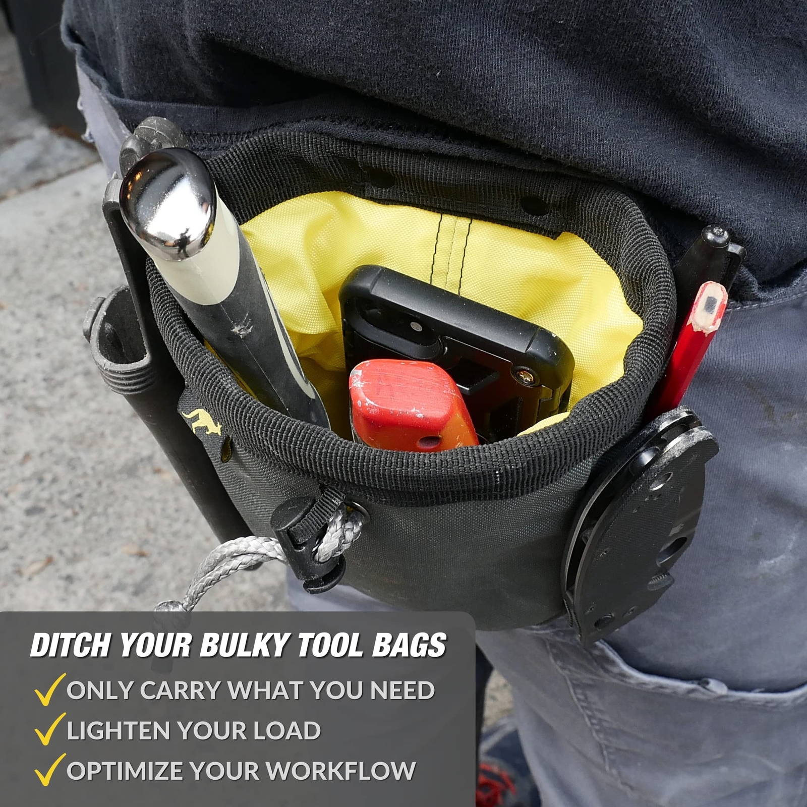 Joey Pouch | Clip-On Tool Belt Bag for Tools, Screws, and Nails – Great for a…