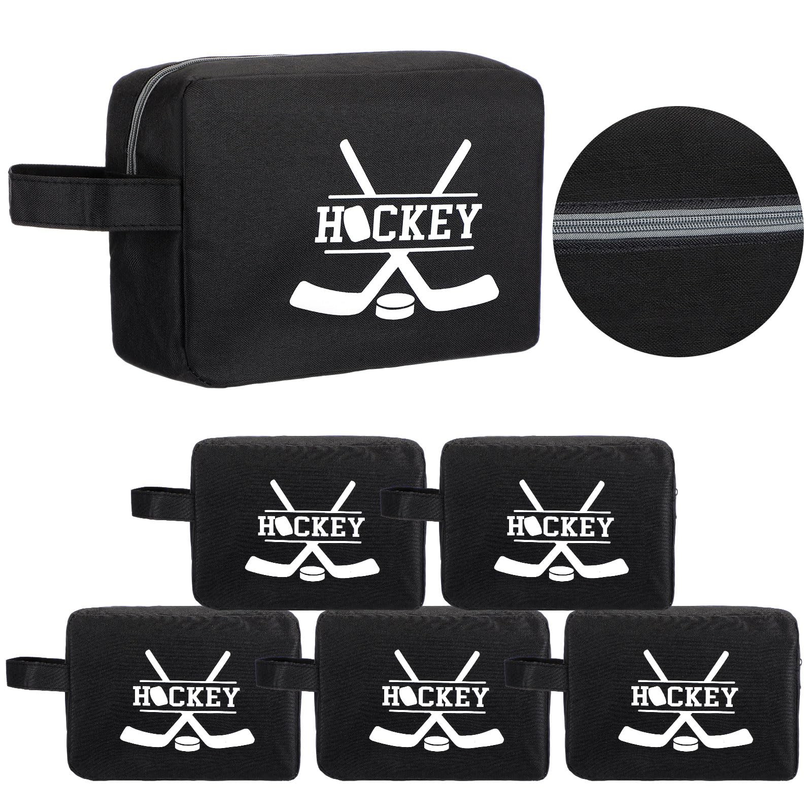6 Pcs Hockey Tape Accessory Bag – Large Capacity Organizer with Double Zipper…