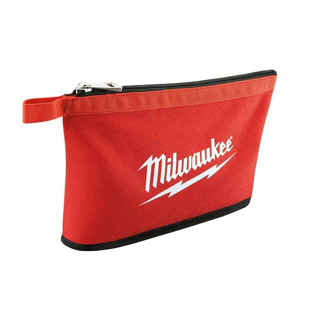 Milwaukee Zipper Tool Bag Storage Organizer Pouch Work Multi Color 12 in. 3