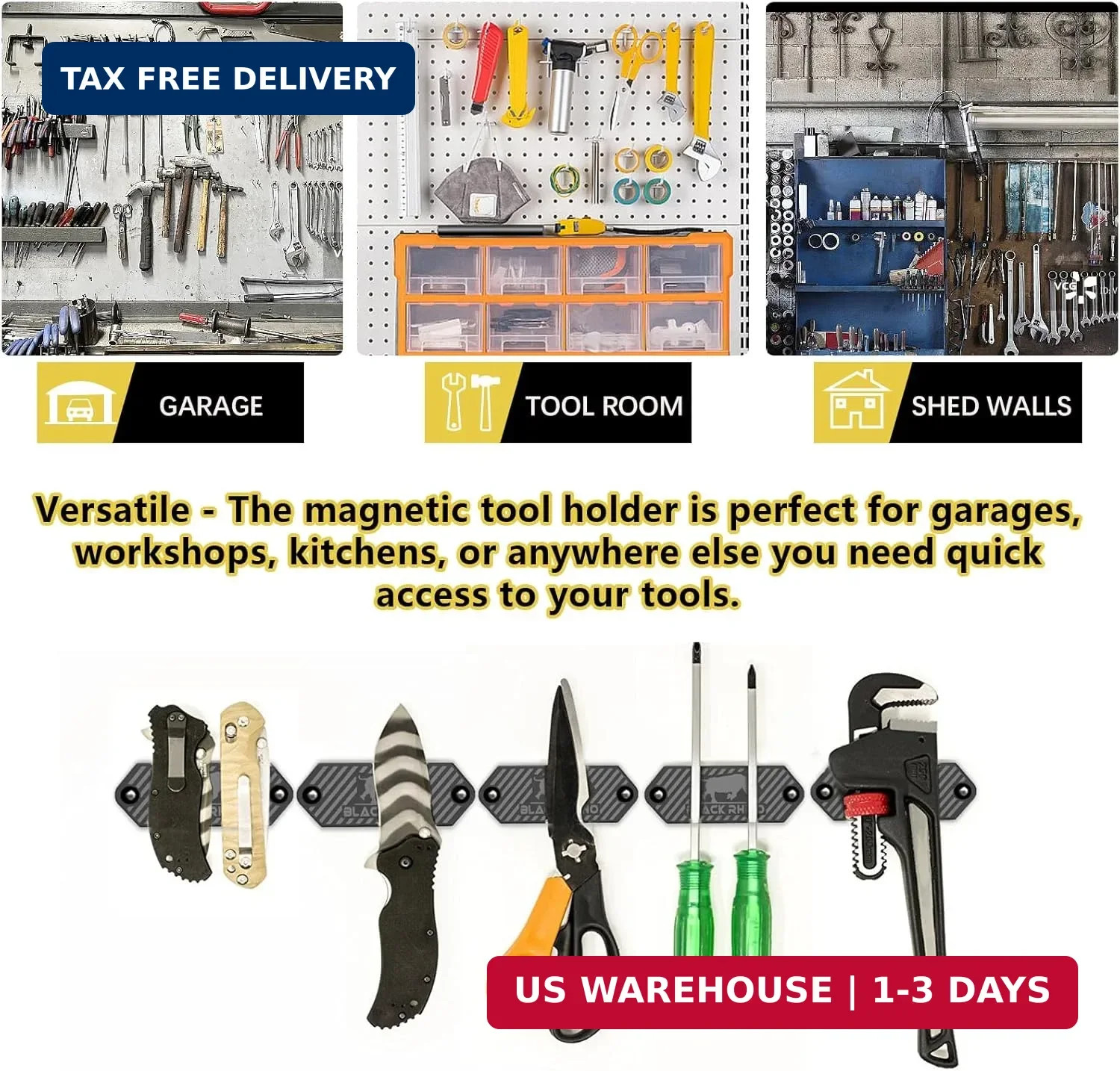 Magnetic Tool Holder, Strong Magnetic Tool Belt Clip, Magnetic Tool Holder Stora