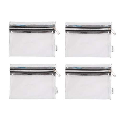 Clear Vinyl Zipper Multi-purpose Waterproof Office Organizers – Small