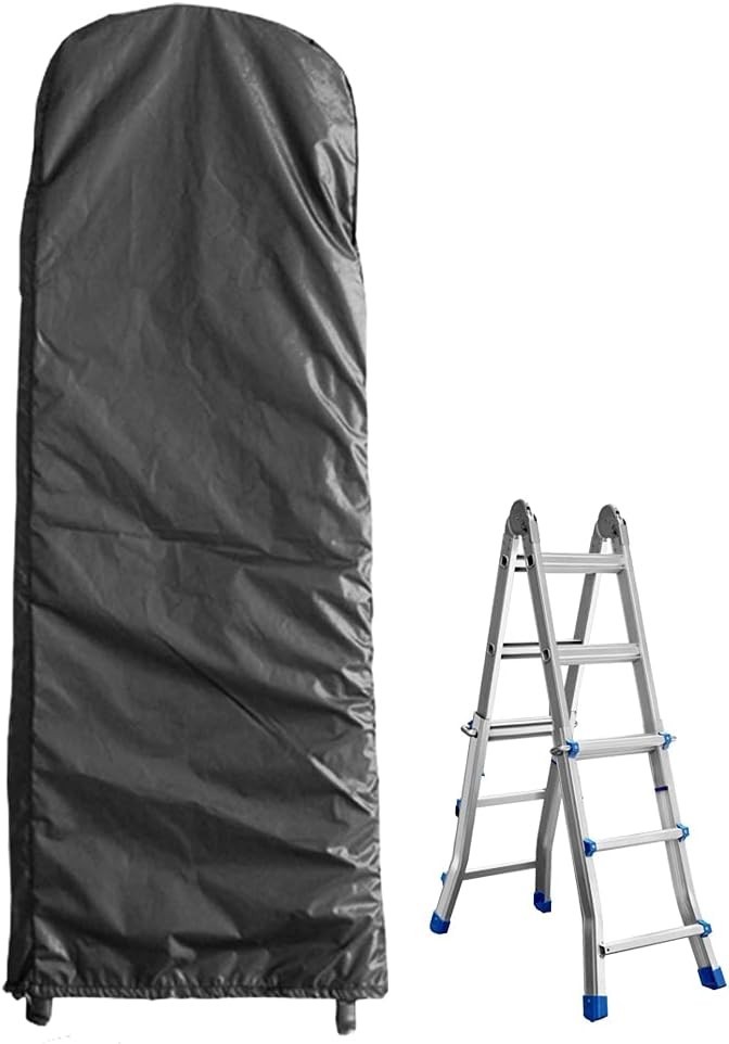 Step Ladder Dust Cover Weatherproof Protective Cover, BLACK – 25.5×5.9×68.5″
