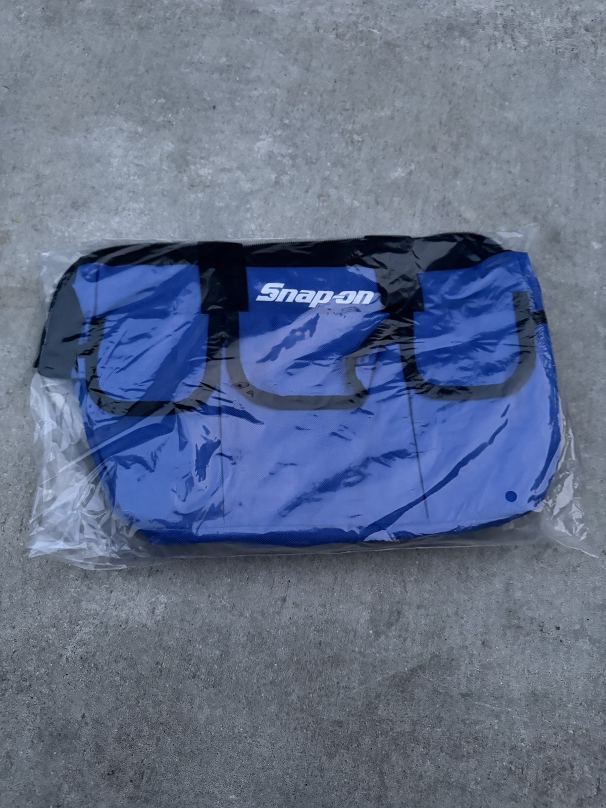 Snap On Tools Large Tool Bag Travel Carry Case Snap-On Racing Tool Blue