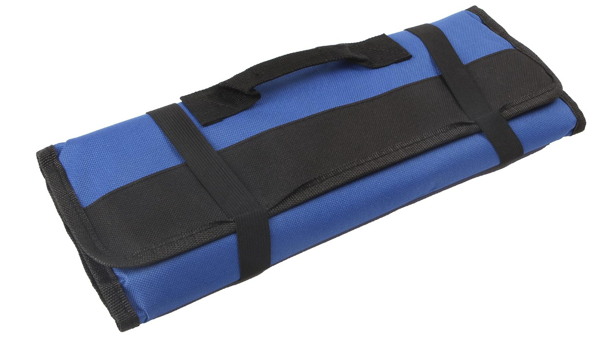 22 pocket Tool Bag Canvas Wrench Roll Up Pouch/Screwdriver Pliers Roller Compart