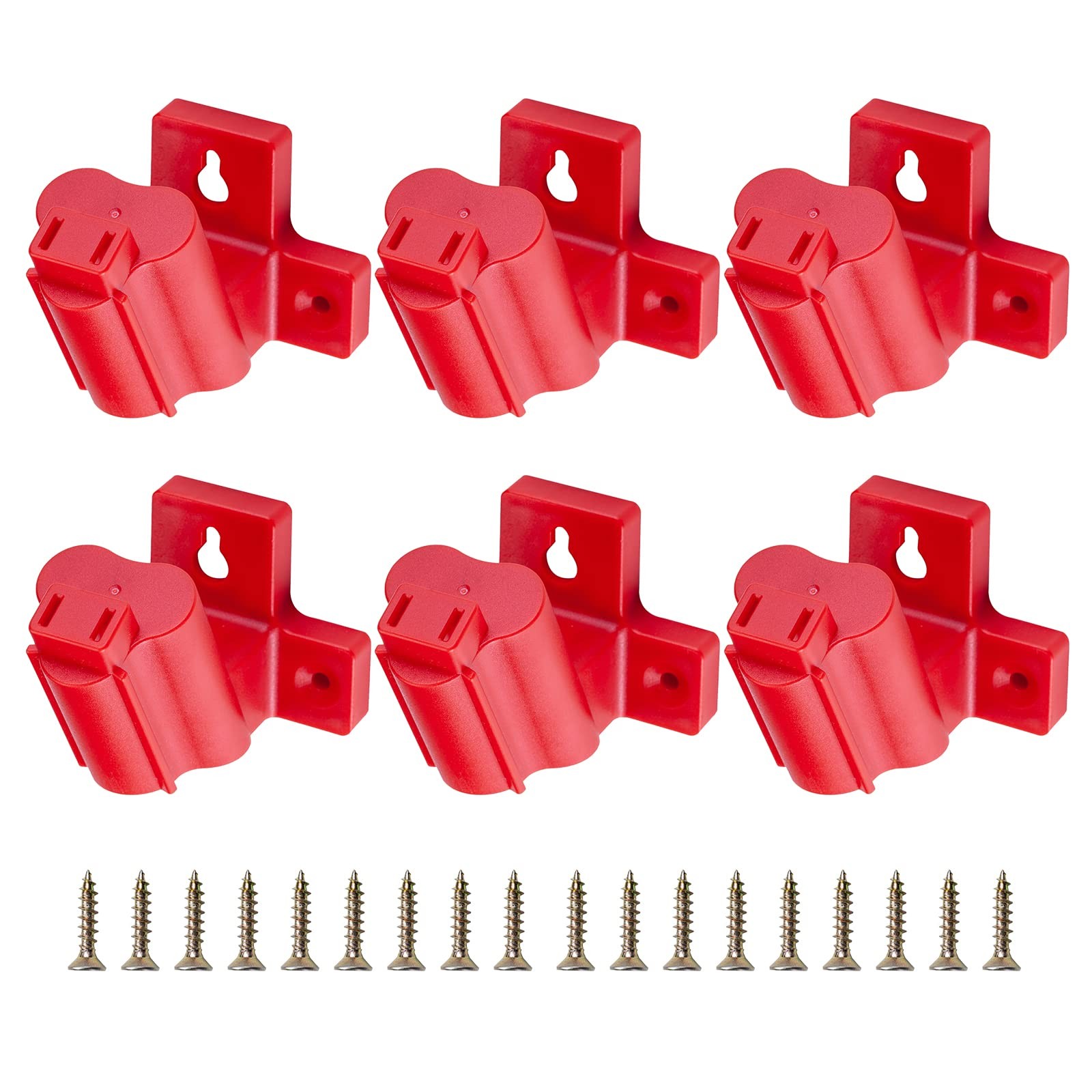6 Packs Tool Holder Mount Compatible for Milwaukee 12V Drill Tool Hanger Powe…