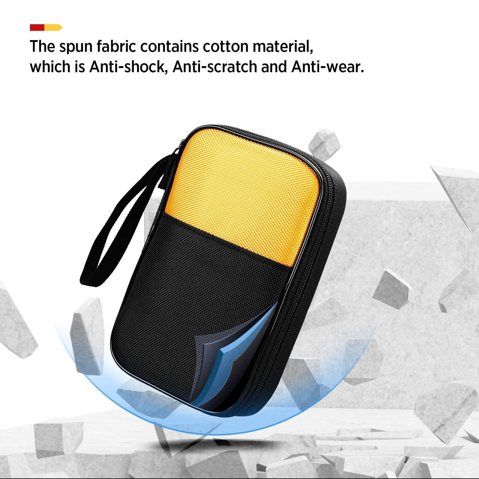 Soft Tool Carrying Case for Digital Multimeters – Shock-Proof, Zippered, Wrist S