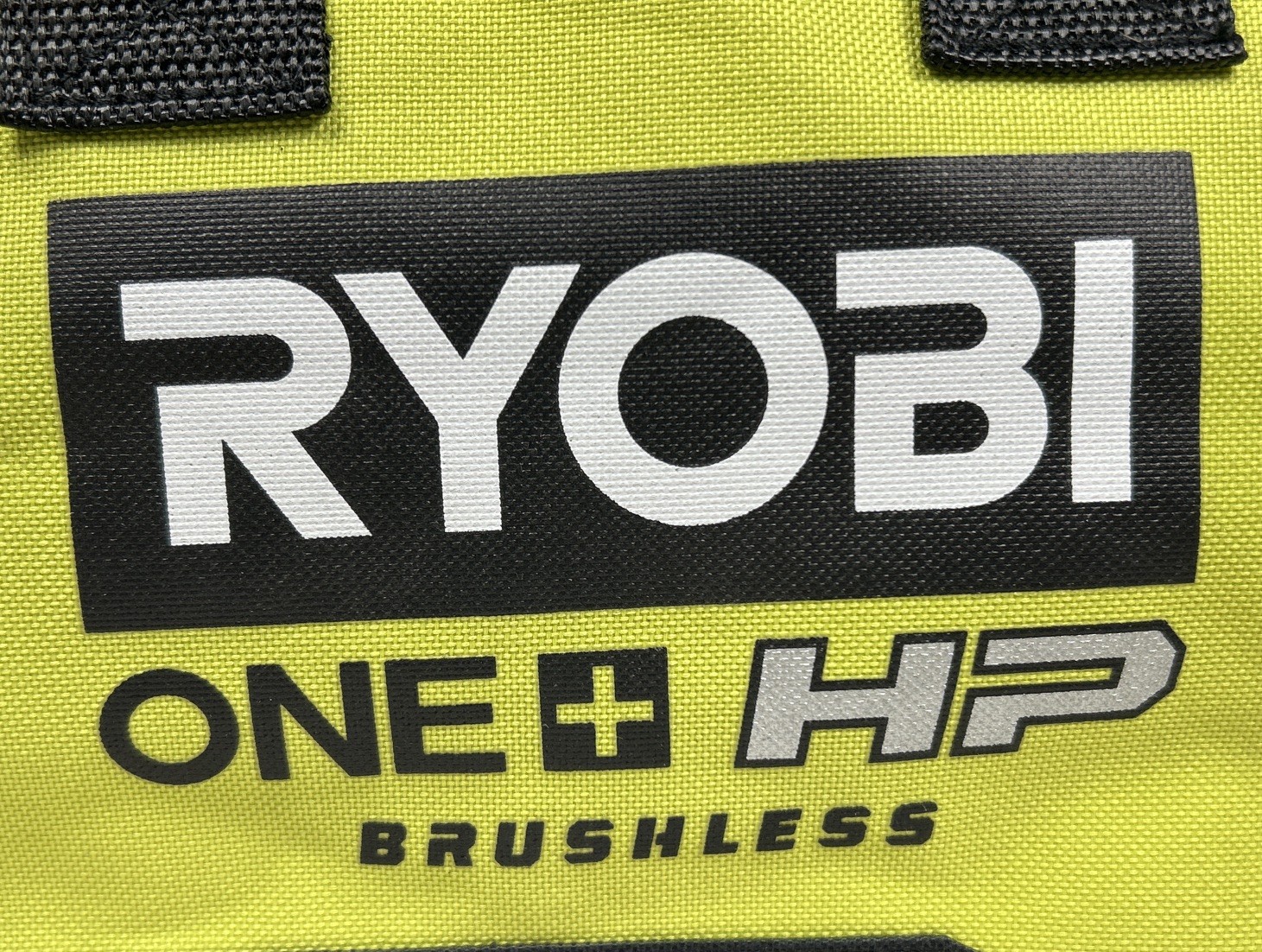 Ryobi ONE+ HP Canvas Tool Bag 10x8x6 Black & Green-Zippered
