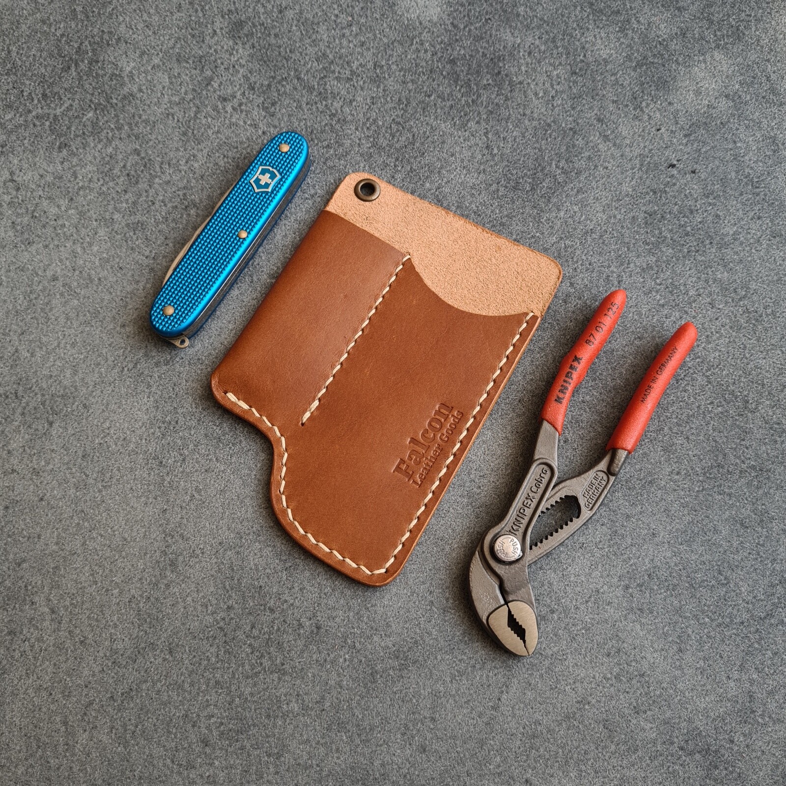 Handmade Leather Sheath for Knipex Pliers Cobra 125 and SAK