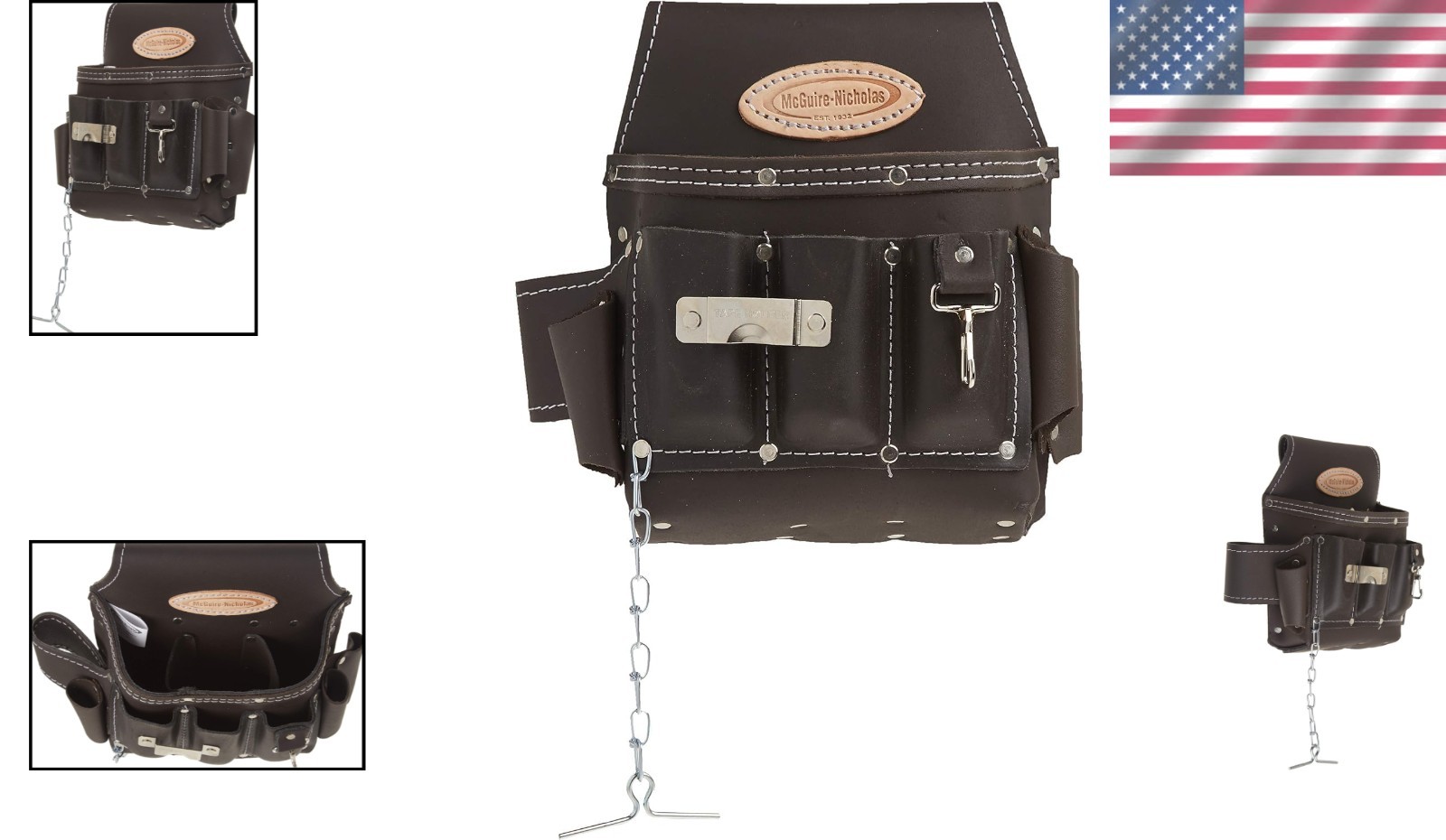 Oil-Tanned Leather Electrician’s Pouch