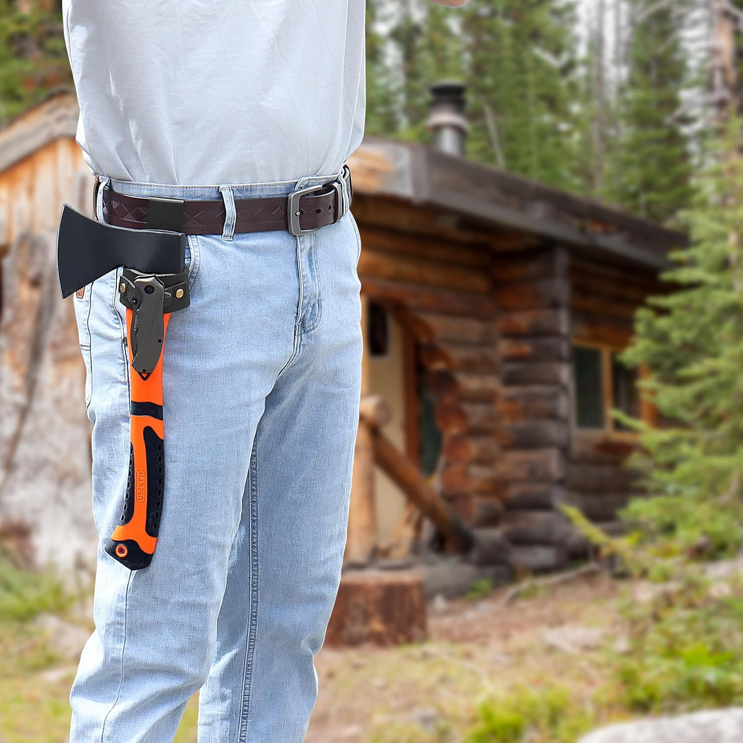 Hammer Holder,Professional Leather Hammer Holster – Clip-On Tool Belt Holder for