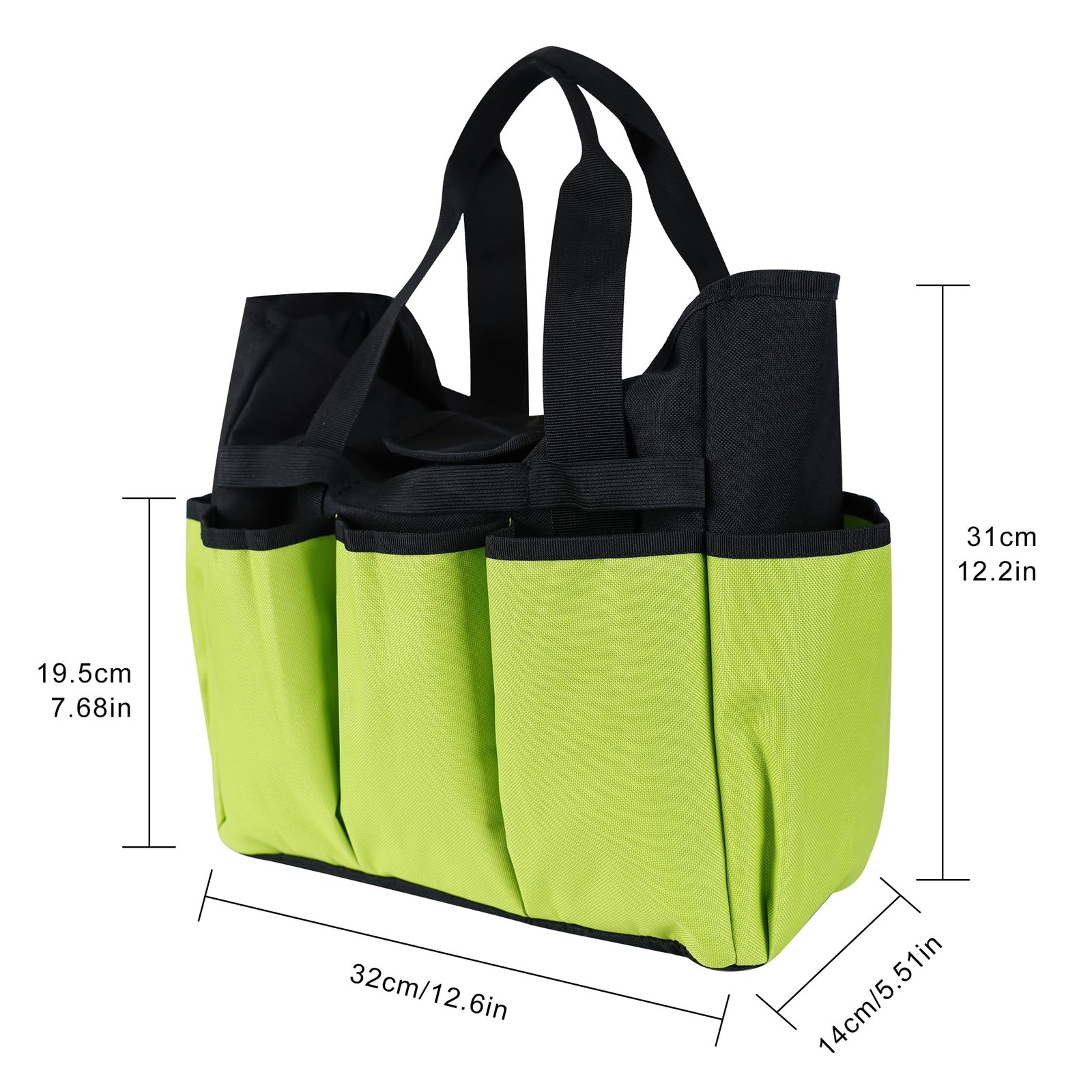Portable Garden Tool Bag with 16 Pockets & Handle, Durable Waterproof Garden …