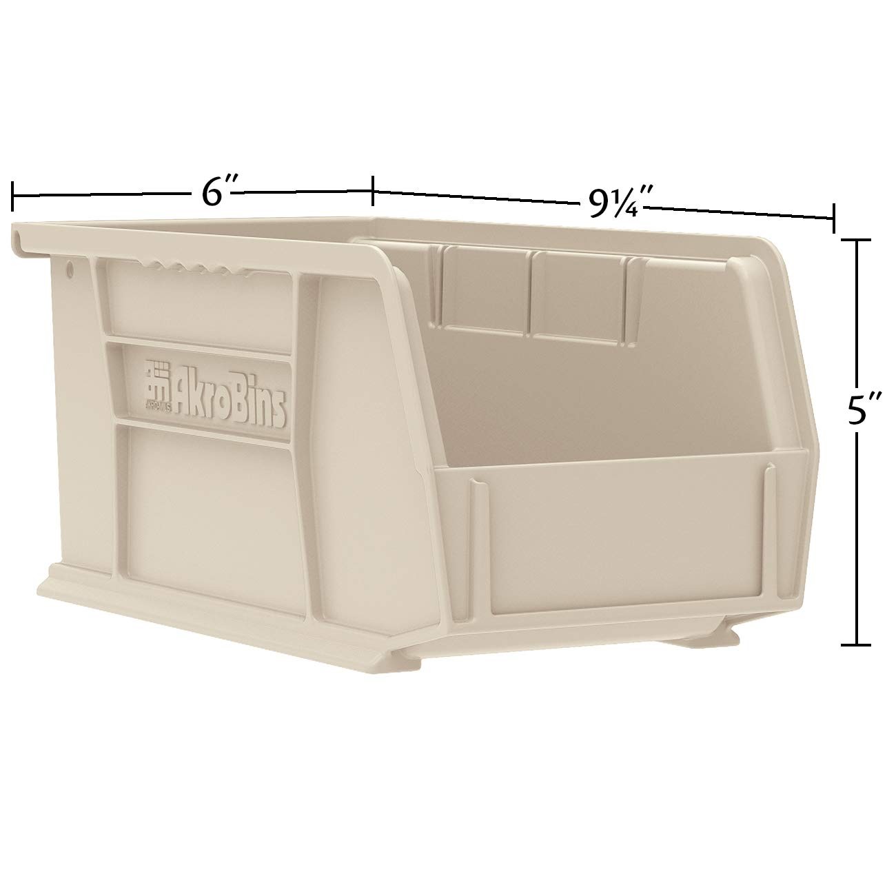 30237 Akrobins Plastic Hanging Stackable Storage Organizer Bin 9inch X 6inch X 5