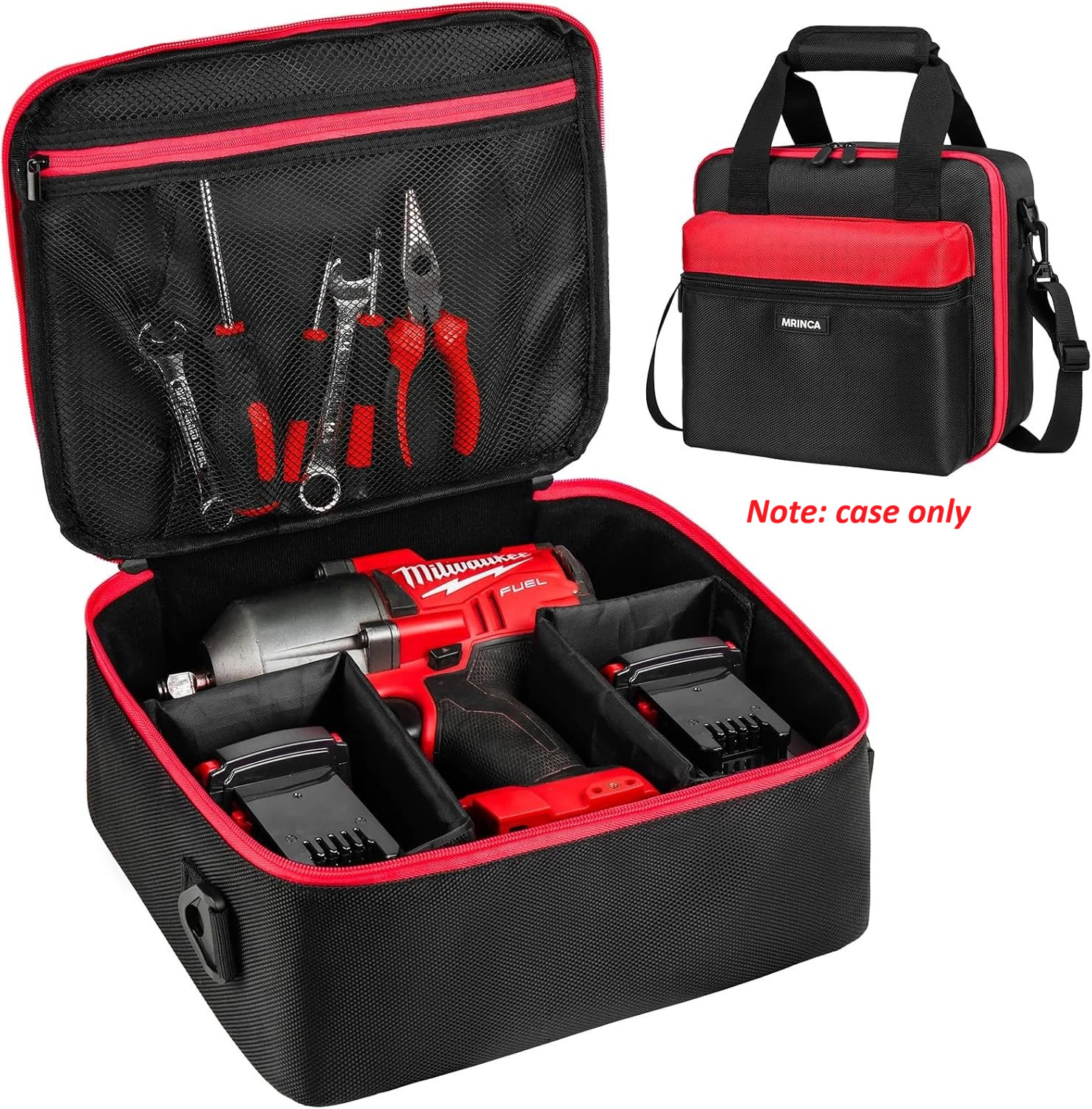 Milwaukee 2967-20/Dewalt DCF Impact Wrench Kit Case, Battery & Charger Bag