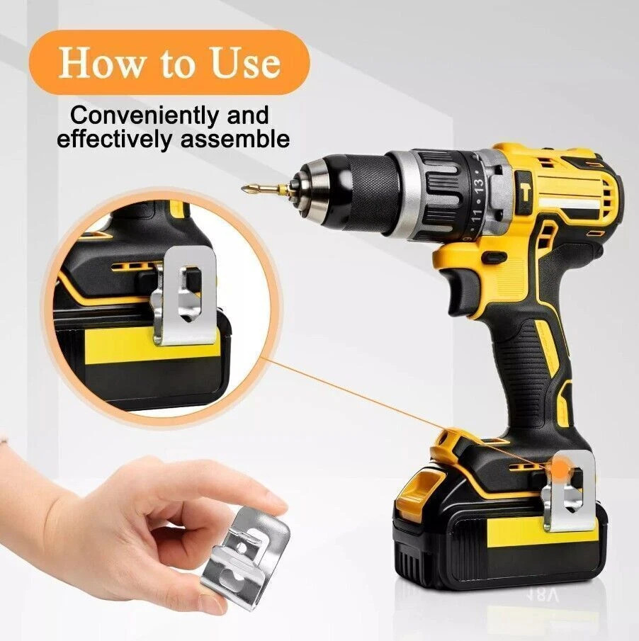 10PCS Belt Clip Hook w/Screws Cordless Drill Holder For Dewalt 18/20V Power Tool