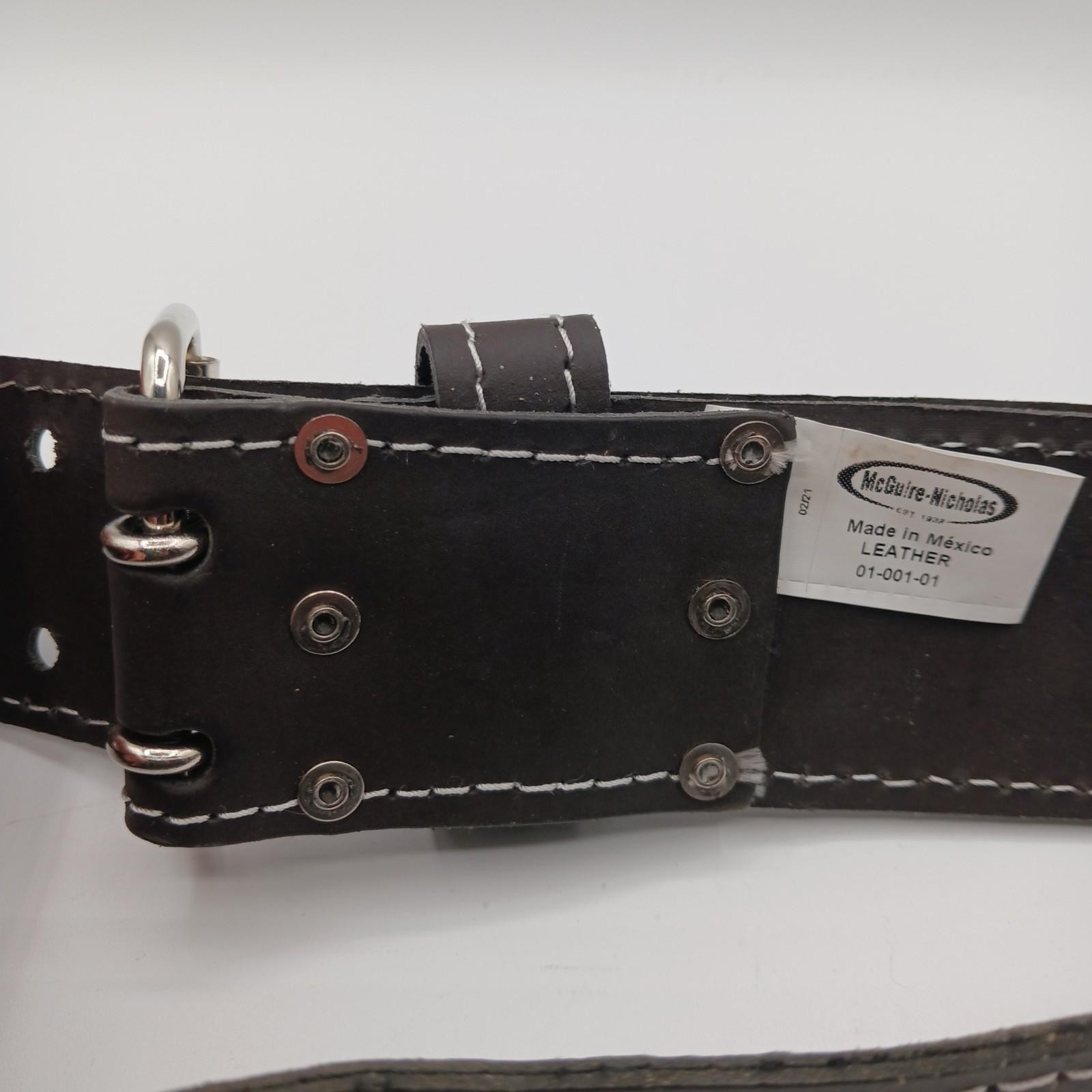 McGuire-Nicholas Men’s Standard 2 3/4″ inch Oil Tanned Leather Tool Work Belt