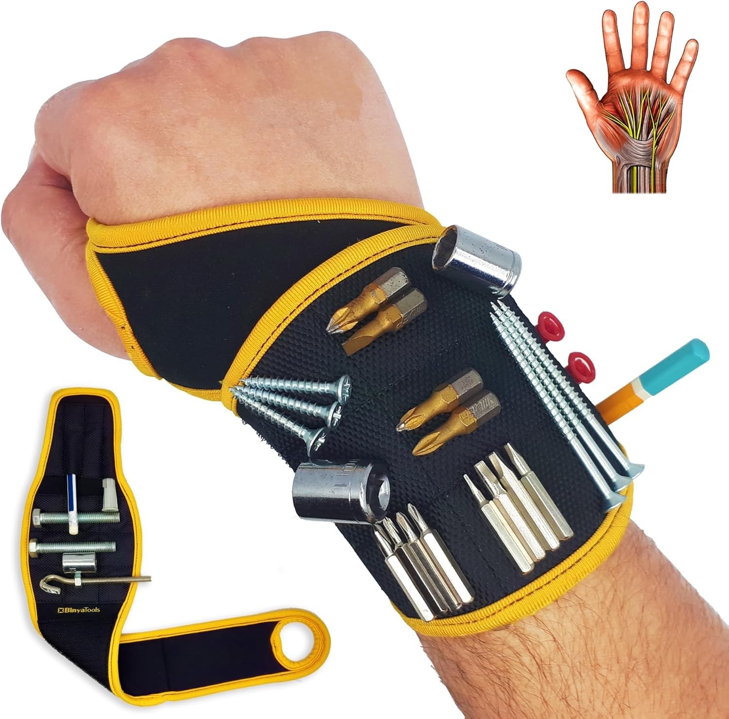 Lightweight Magnetic Tool Wristband – Perfect for Home Improvement Enthusiasts