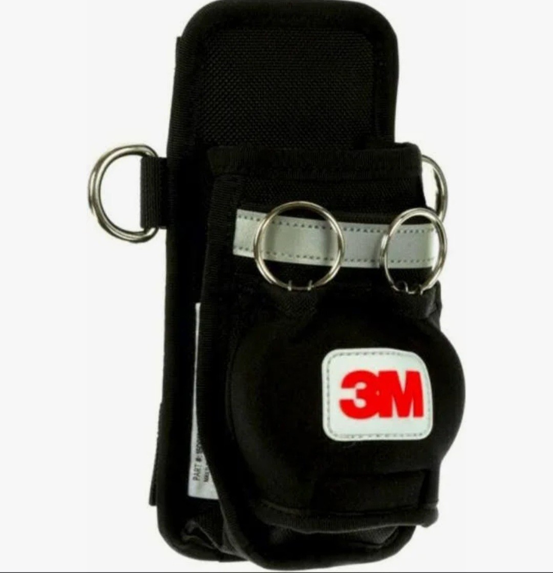 3M Tool Pouch Black Fabric Multiple D-Rings Single Item Organizer Holder Storage