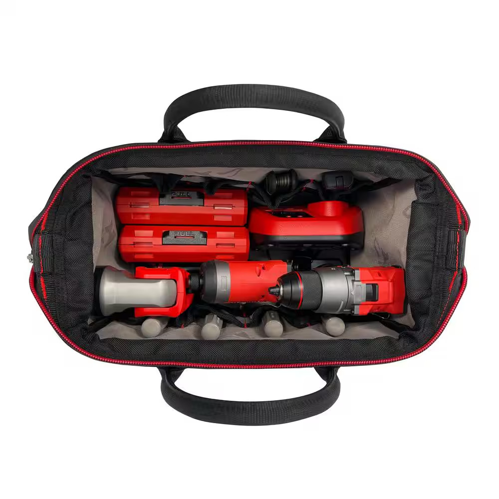 Husky PRO Tool Bag Heavy-Duty Polyester 14 in Durable Lockable Padded Handle