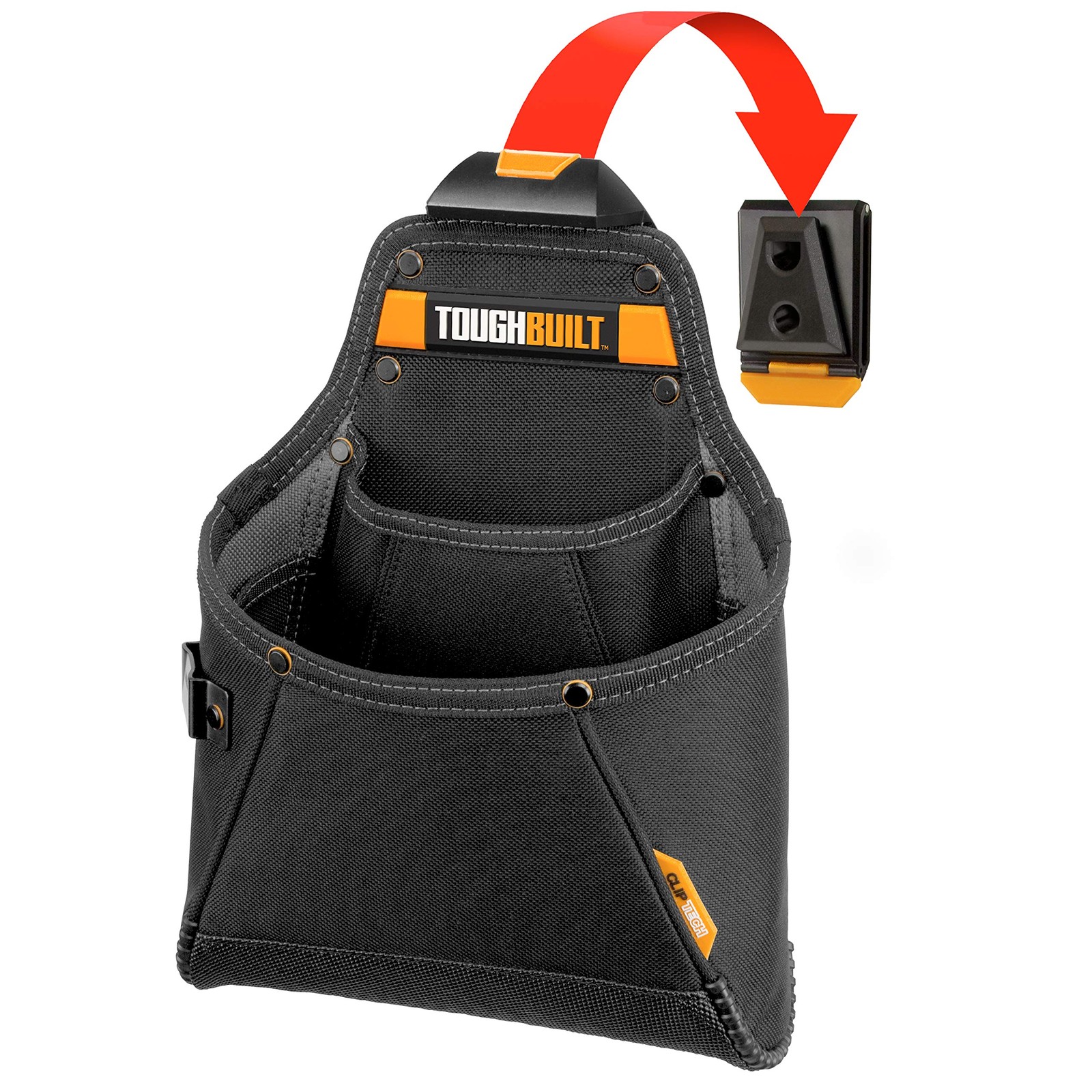 TOUGHBUILT TOU-CT-05 ClipTech Supply Pouch Black – Rugged 6-Layer Construction