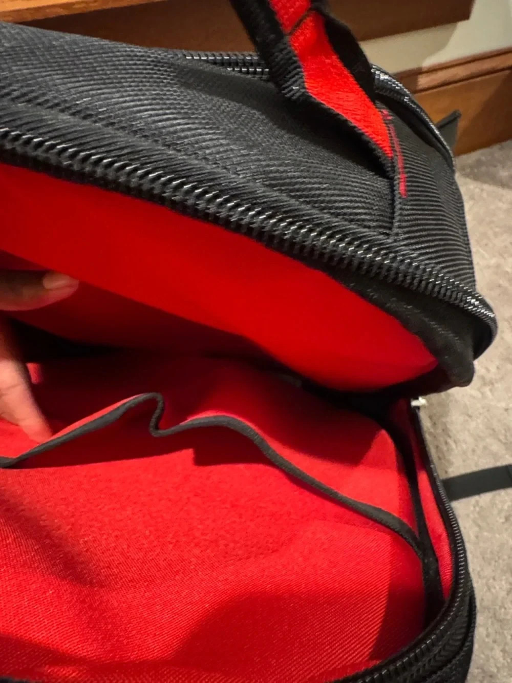 Milwaukee Jobsite Backpack Red Black Heavy Duty Durable Base Tool Bag NEW