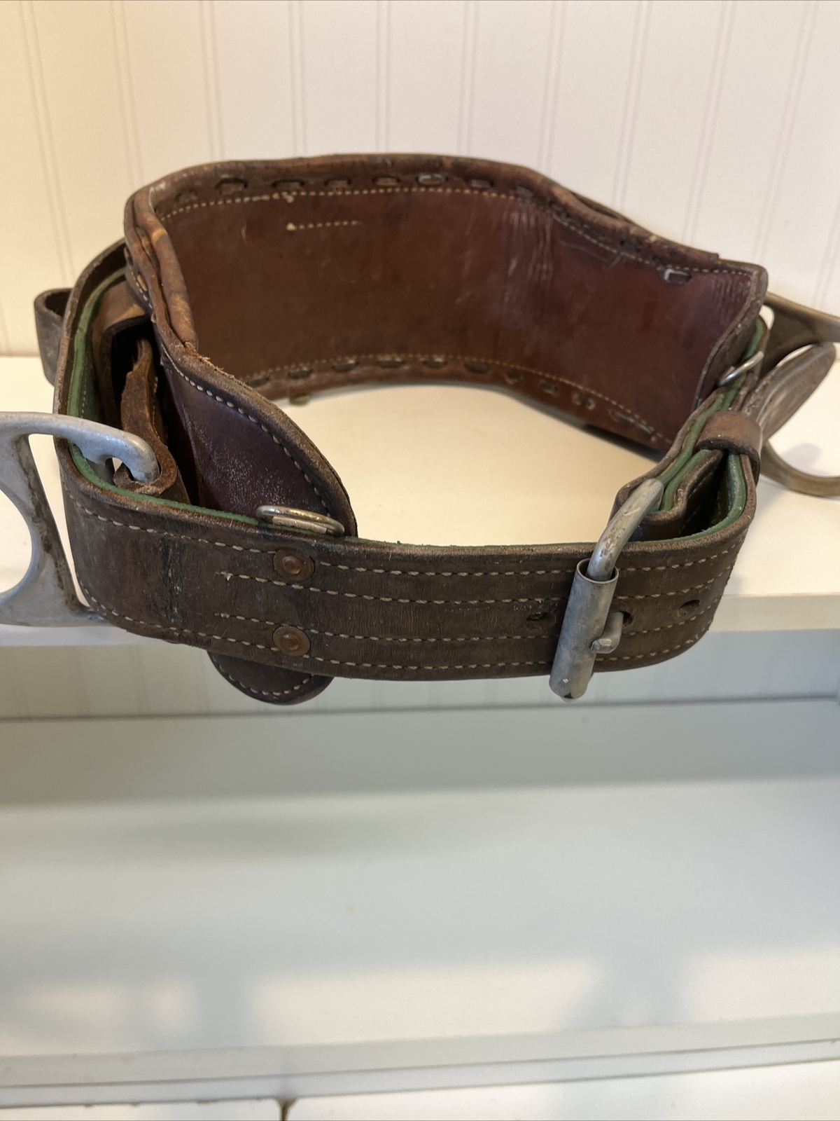 Vintage W. M. Bashlin Co, Adjustable Linesman Tool Belt, adjusts 36-44 Inches