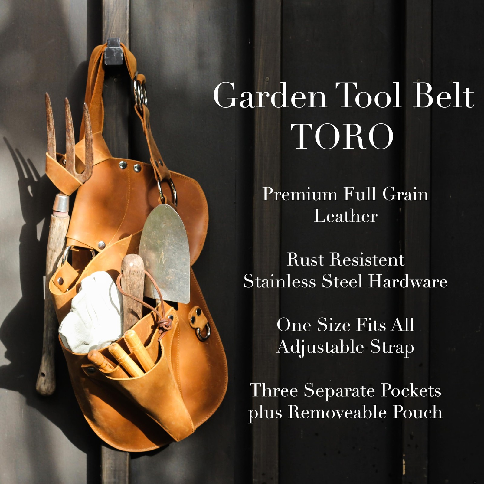 Leather Garden Tool Belt – Gardening gifts for women- Utility belt – Garden T…