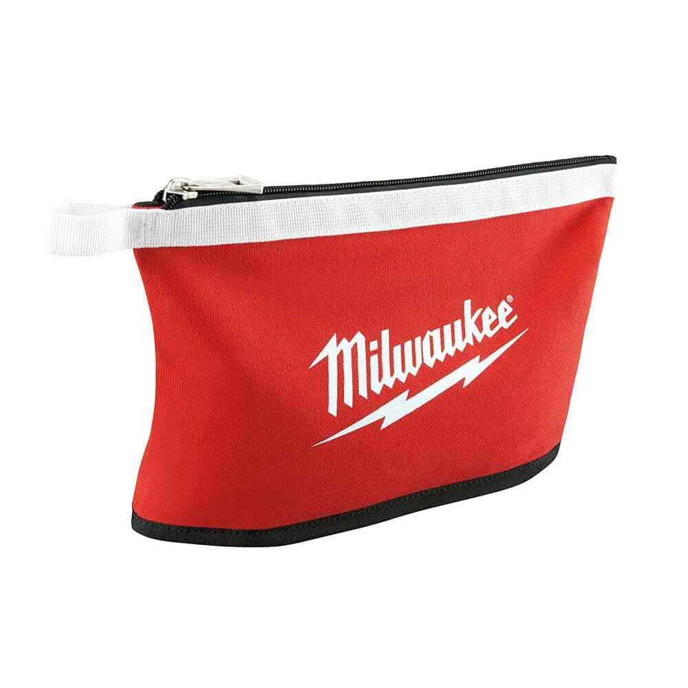 Milwaukee Zipper Tool Bag Storage Organizer Pouch Work Multi Color 12 in. 3