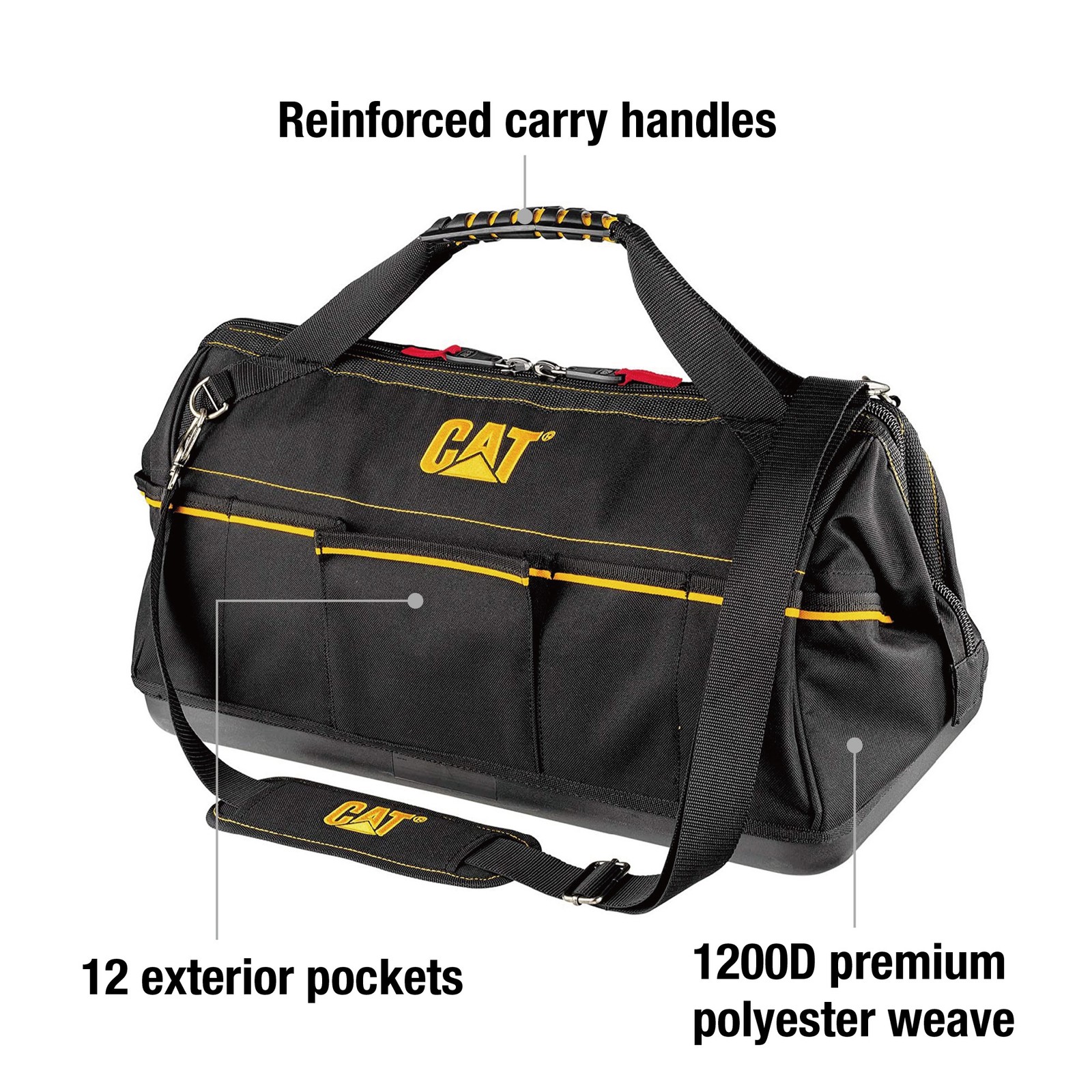 Cat 20 Inch Tech Wide-Mouth Tool Bag – 240173