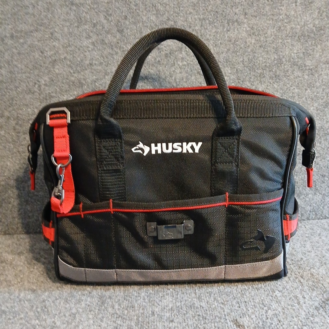 Husky Heavy-Duty 14 in. PRO Tool Bag Used For Camera Equipment Clean
