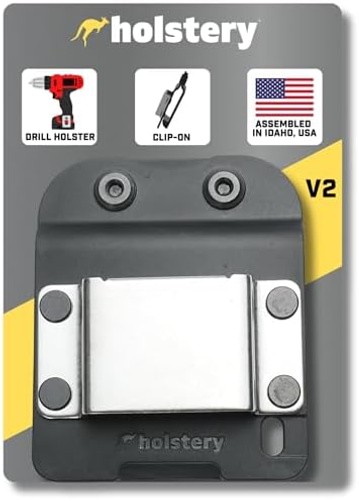 Holstery DriverMaster | Clip-On Tool Belt Drill Holder – Simple Hook Holster …