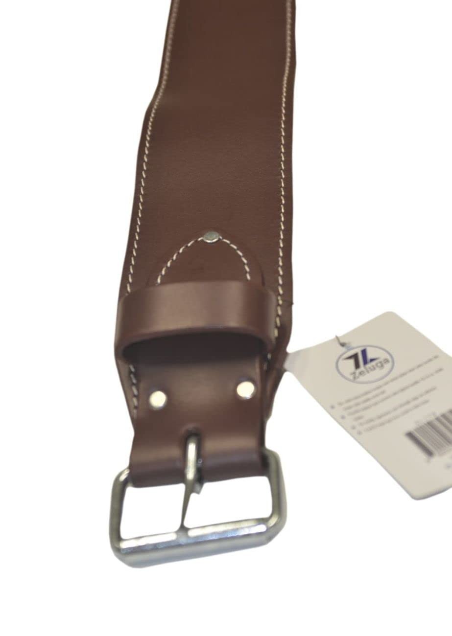 20-176 3in. Heavy Duty Ranger Style Leather Work Belt, Brown