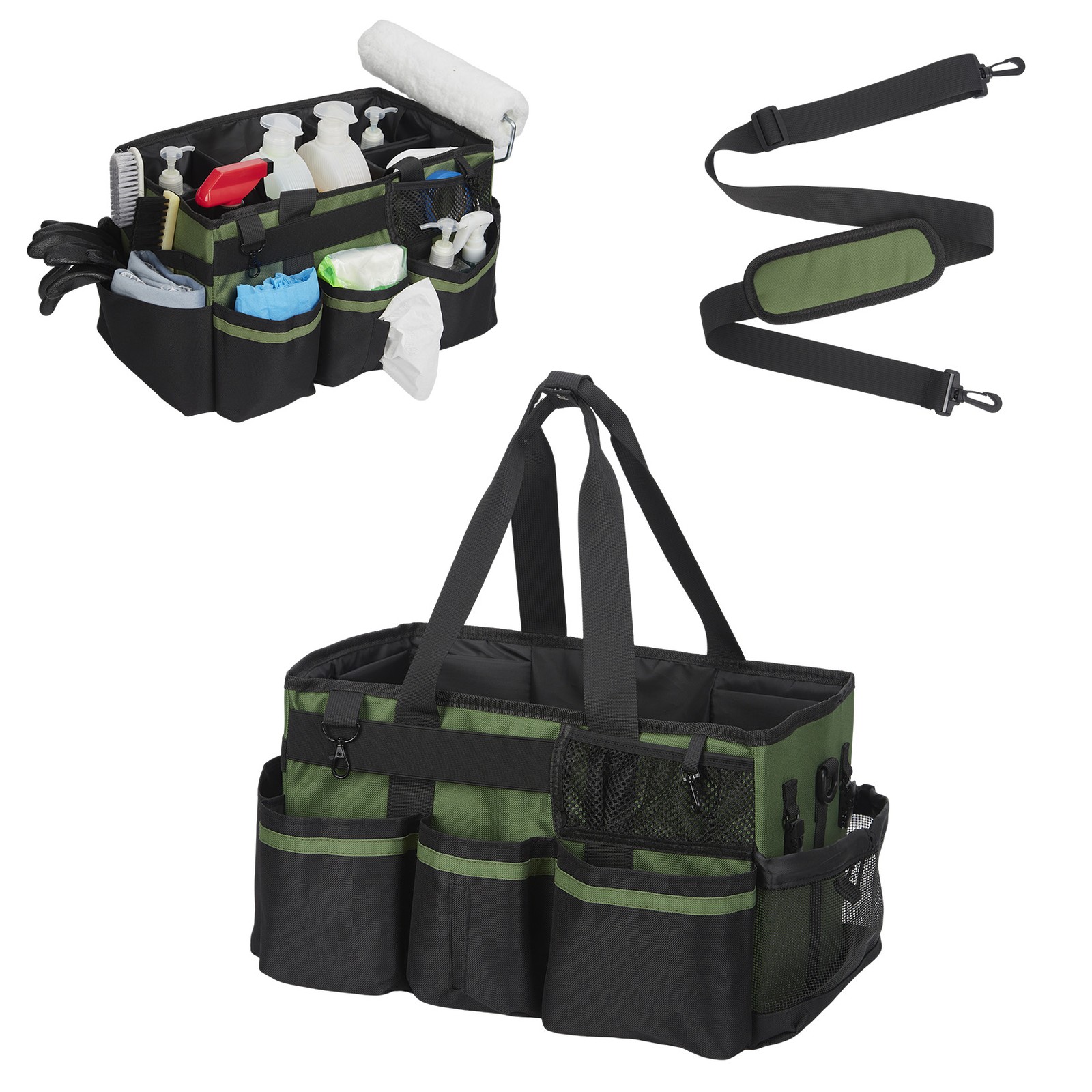 18 Inch Tool Bag Large Oxford Organizer Water Resistant Dividers Shoulder Strap