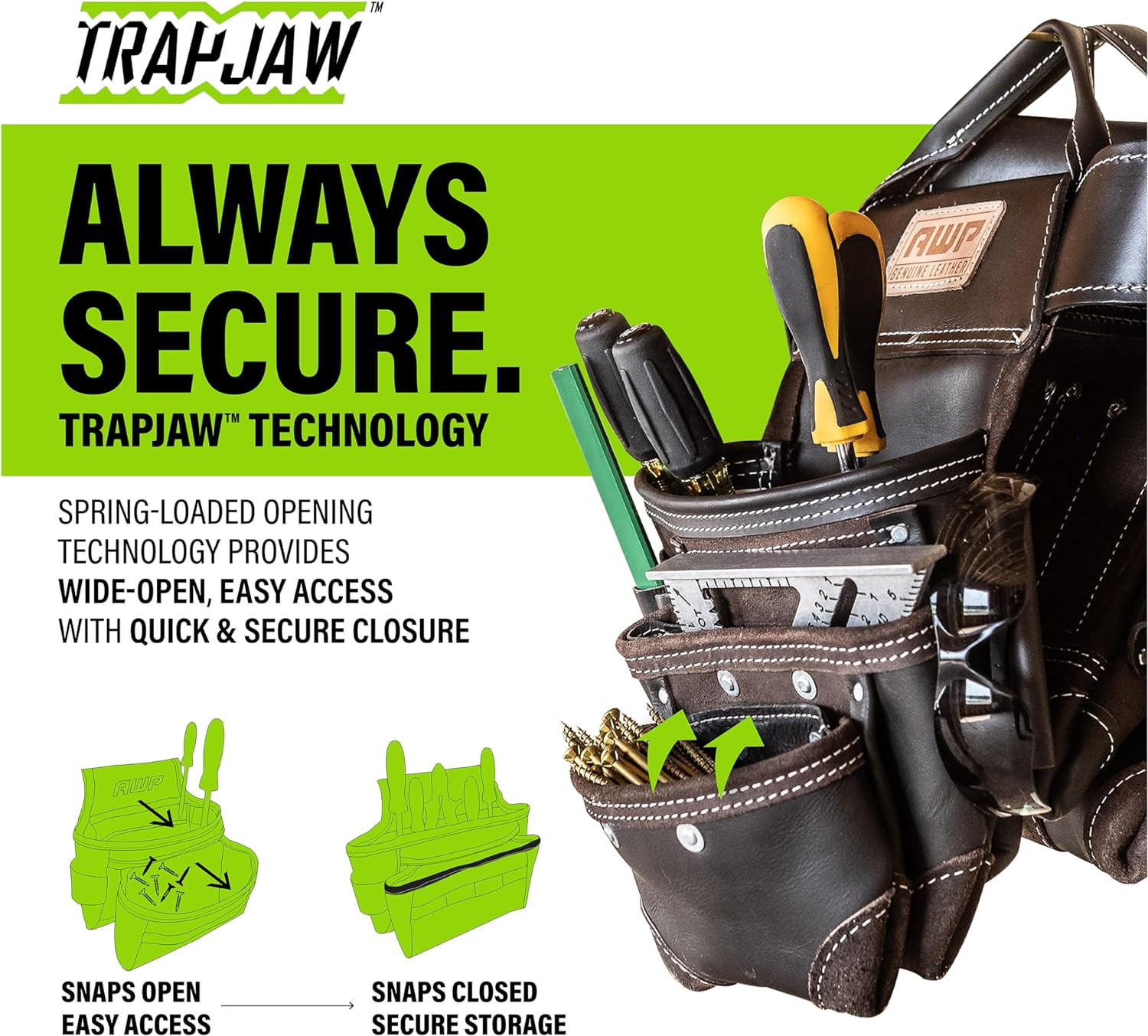 Tool Belt Tool Rig, Durable Premium Utility Belt Organizer for Men & Women, Util