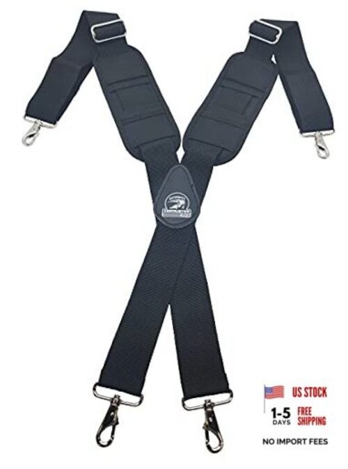 B606 Molded Air Channel Suspenders w/Spring Hooks. Extreme Comfort and