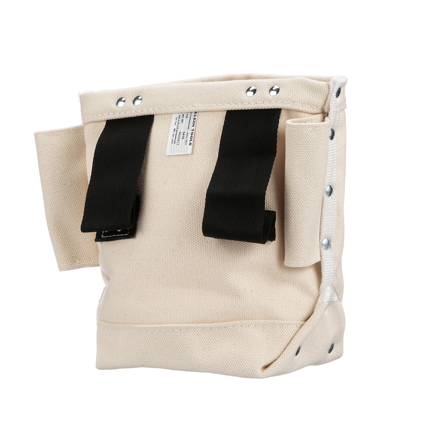 Klein Tools 5416 Tool Bag, Bull-Pin and Bolt Pouch, Belt Strap Connect, 5x10x9in