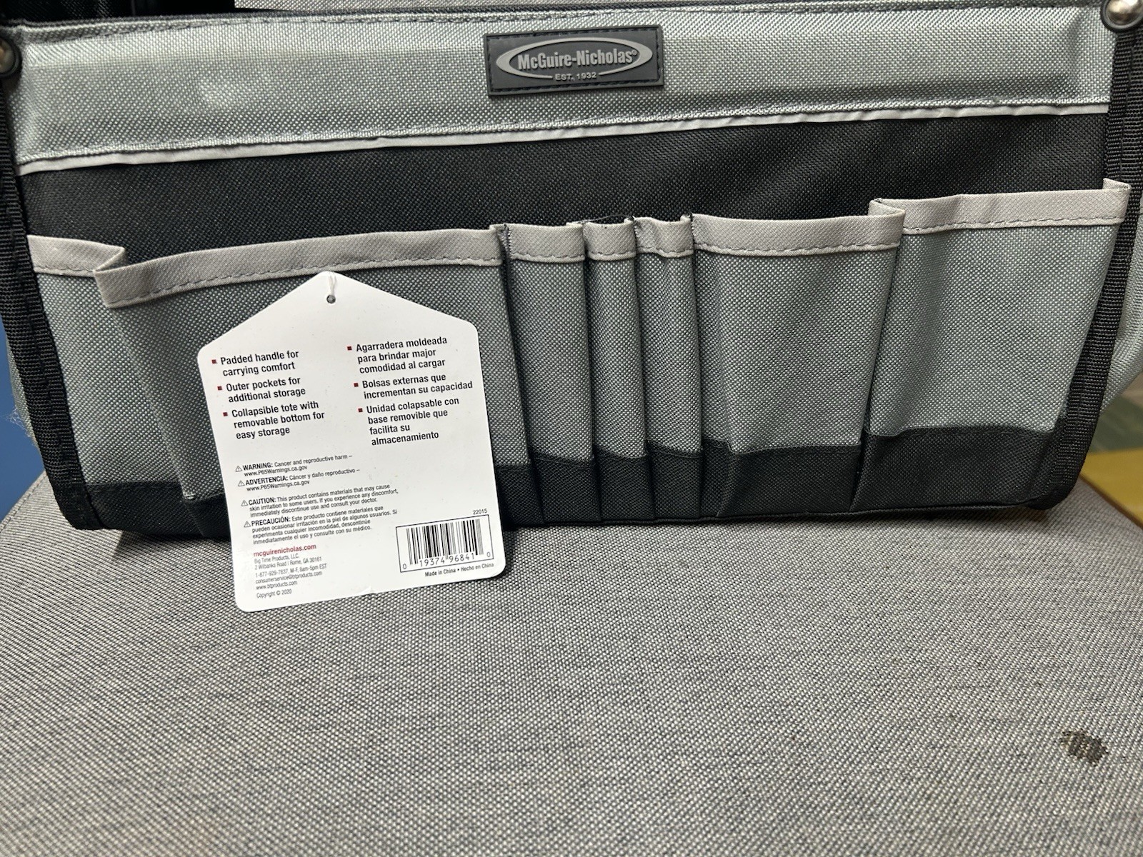 TOOL BAG – McGuire-Nicholas 15in Collapsible Tool bag w/ Padded Handle, Pockets