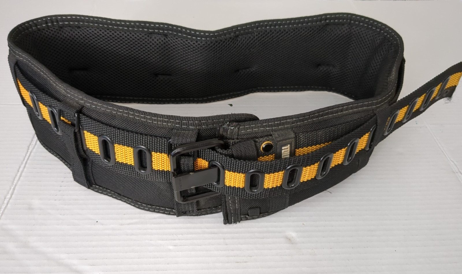 Tough built tool belt for your pouches mounting brackets Black Yellow Adjustable