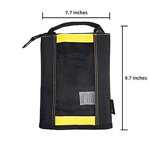 MELOTOUGH Canvas Zipper Tool Pouch Bag -Fastener 2 Pack, Yellow color