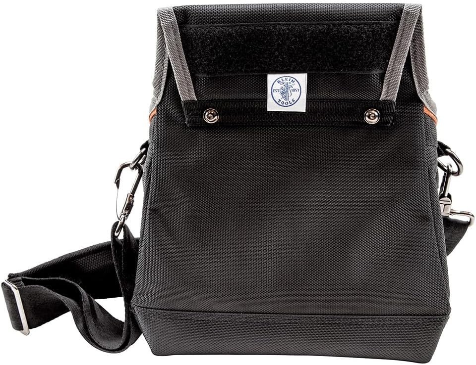 Klein Tradesman Pro 15-Pocket Tool Pouch with Padded Strap & Reinforced Bottom