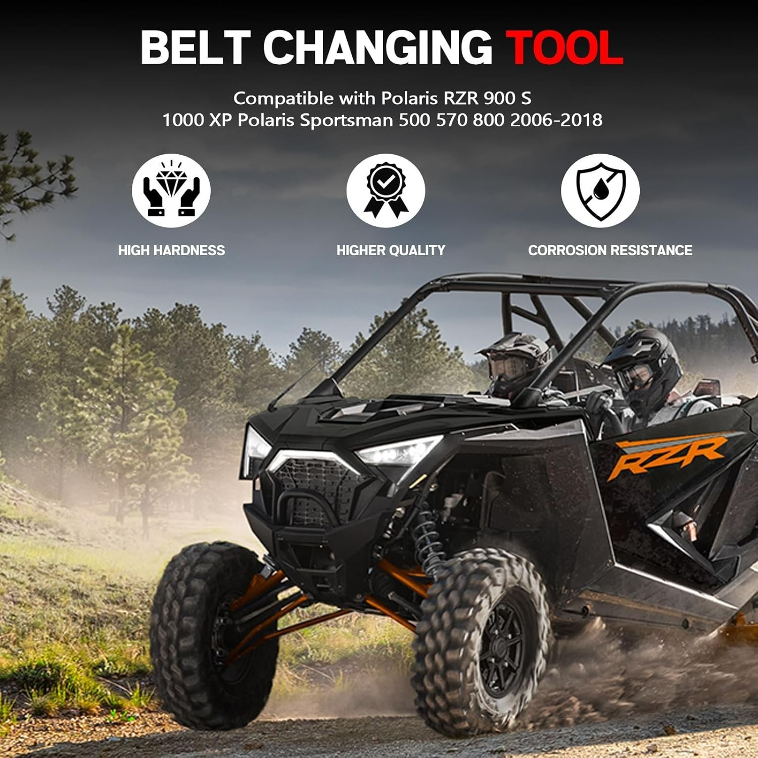 RZR Belt Changing Tool, Belt Removal Tools Kit Compatible with Polaris RZR 80…