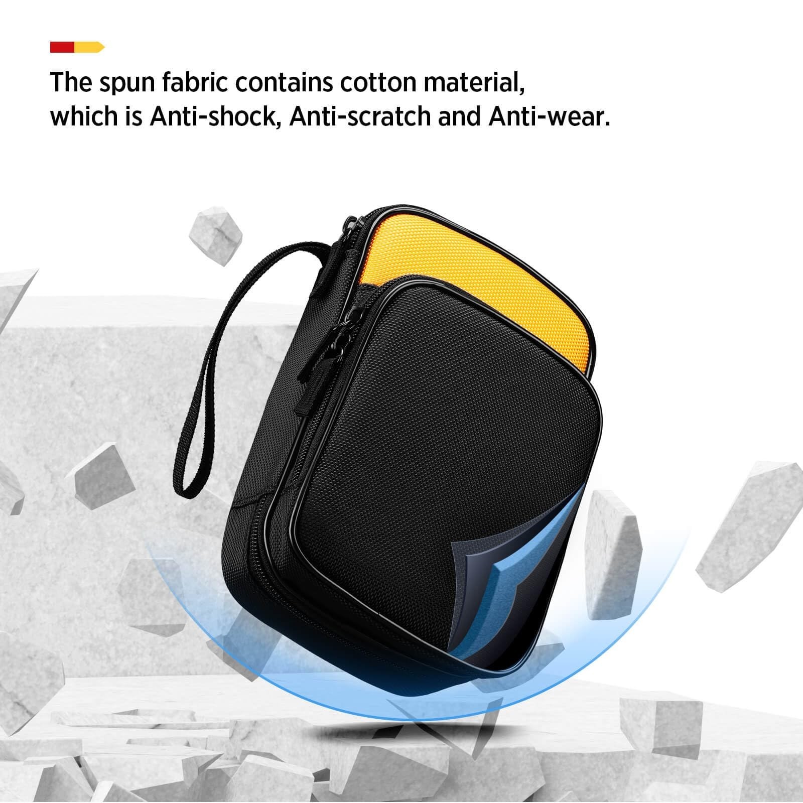 Zippered Soft Tool Carrying Case for Digital Multimeters, Shock-Proof, Double-La