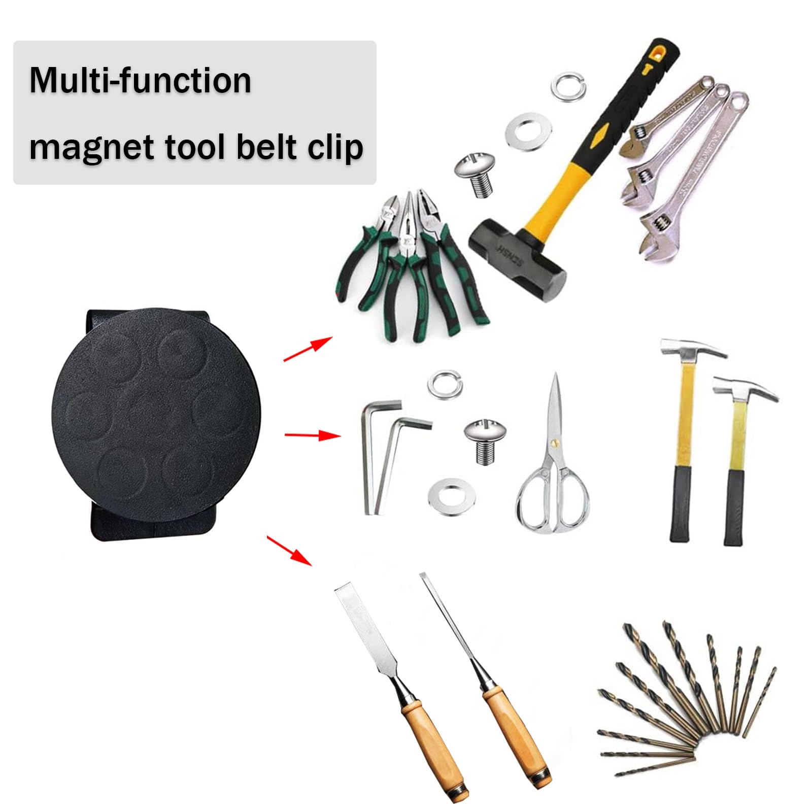 Magnetic Belt Clip Magnetic Screw Holder Men Tool Belt for Screws Nails Screw…