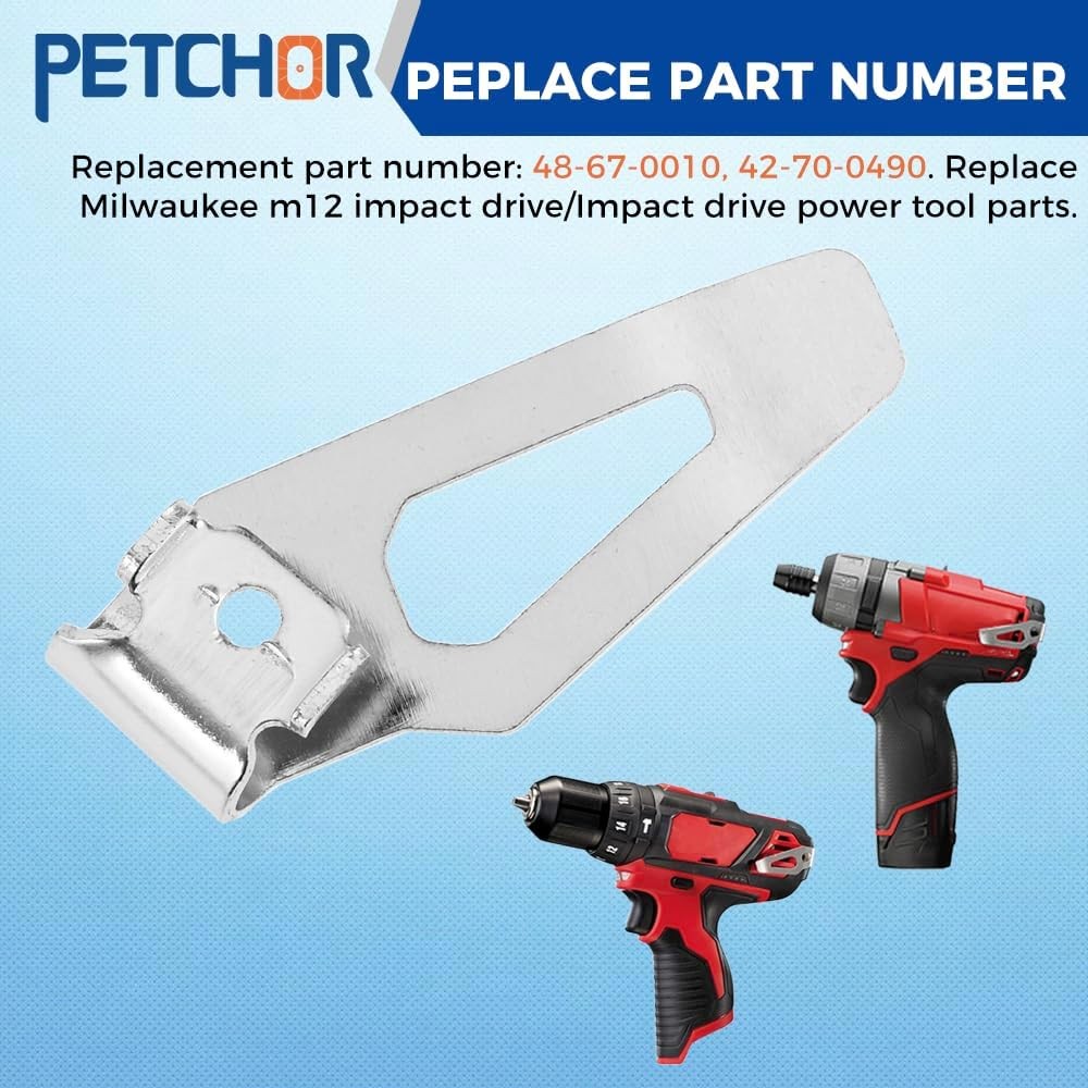 8x 42-70-0490 48-67-0010 Belt Clip Hook and Screw Set for Milwaukee M12 2461-20