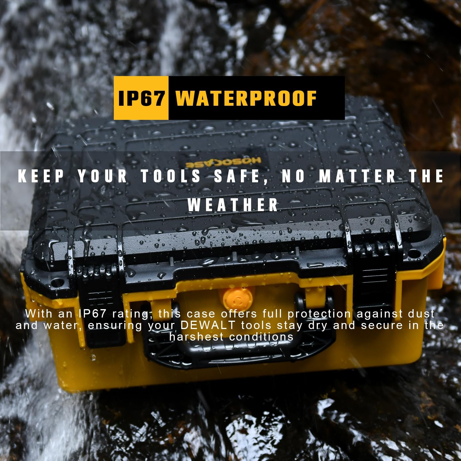 Impact Drill Driver Case for Dewalt Waterproof Tool Box for 20V MAX XR Brushl…