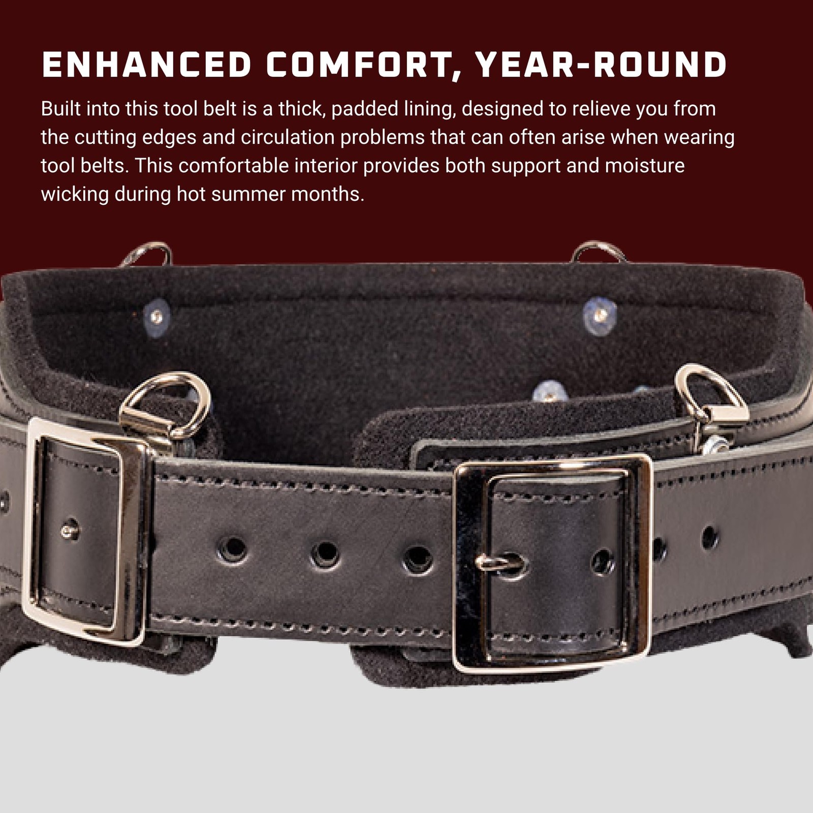 Occidental Leather B5135 XL Stronghold Belt System – Black