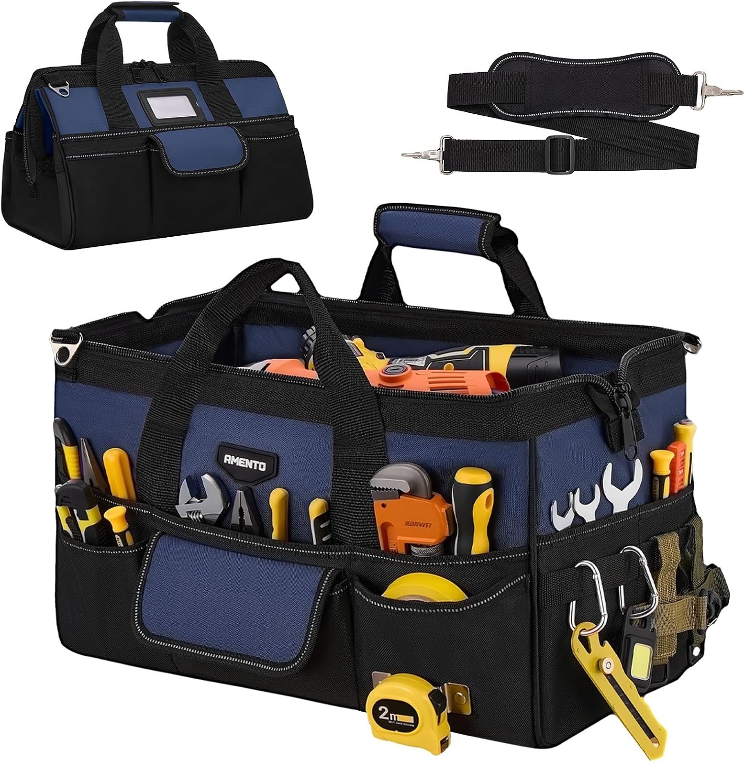 Durable 18-Inch Tool Tote with Dual Carry Options – Ideal for Tool Organization